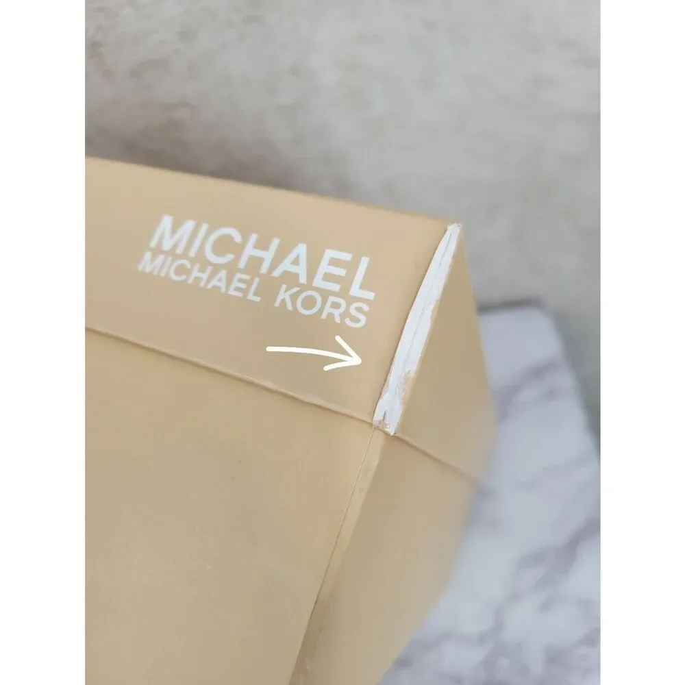 Michael Kors Berkley Tan Leather Platform Heels with Front Zip